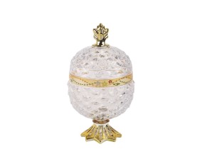GLASS PINEAPPLE MEDIUM VGC367M CANDY JAR (PADI